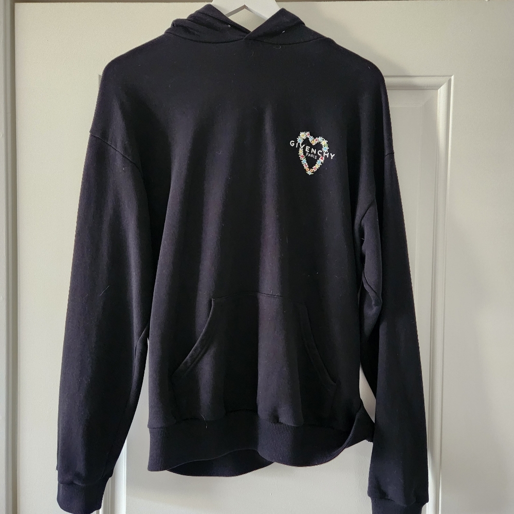 Givenchy ladies hoodie pearl beaded logo size M size 8 - Picture 3 of 8